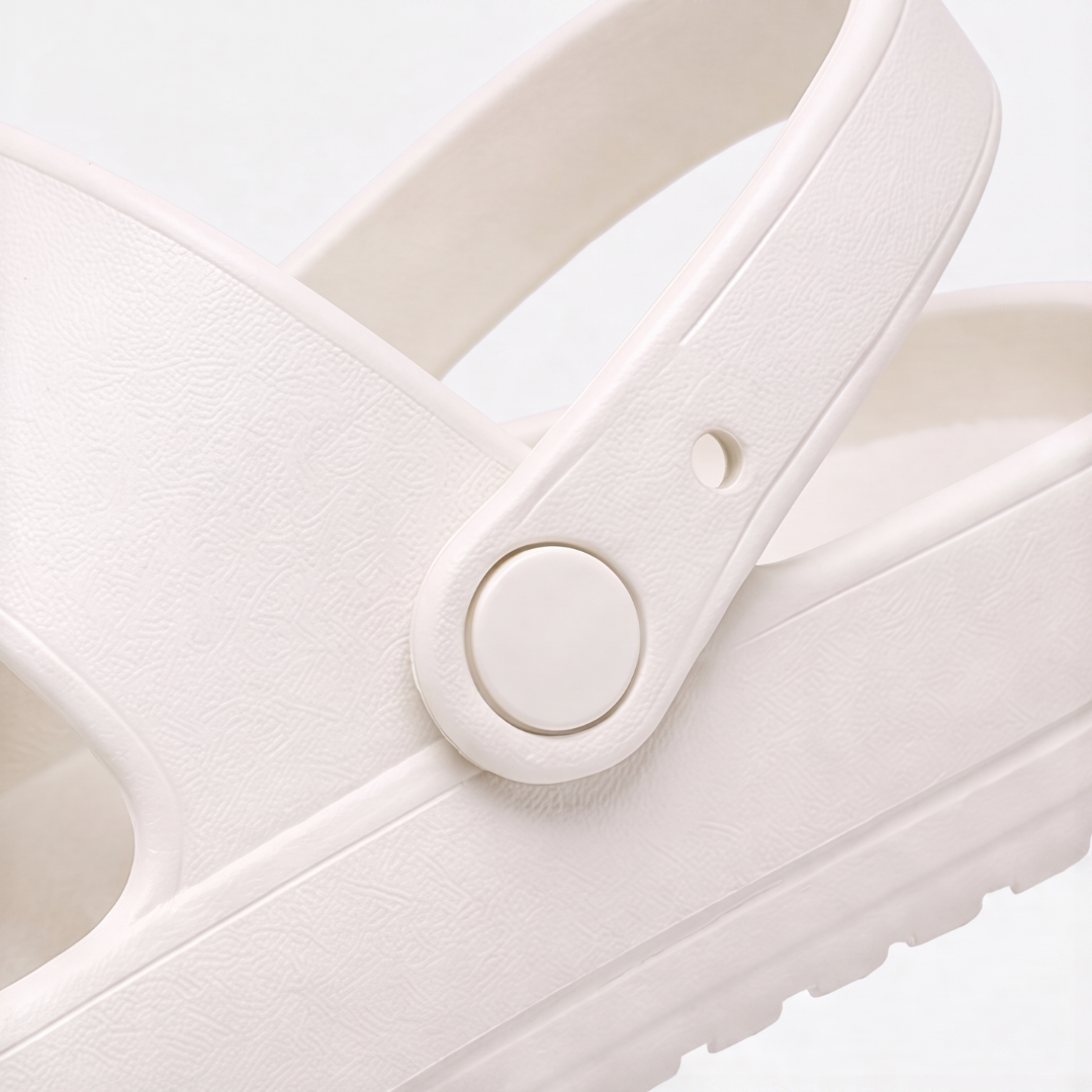 Sandales double bride - plateforme confort, maintien ajustable