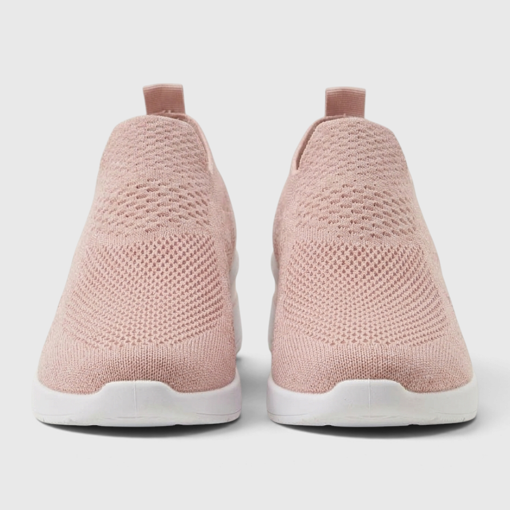 Baskets Compensées Slip-On en Maille Tricotée Respirante – Légèreté, Confort & Marche Femme