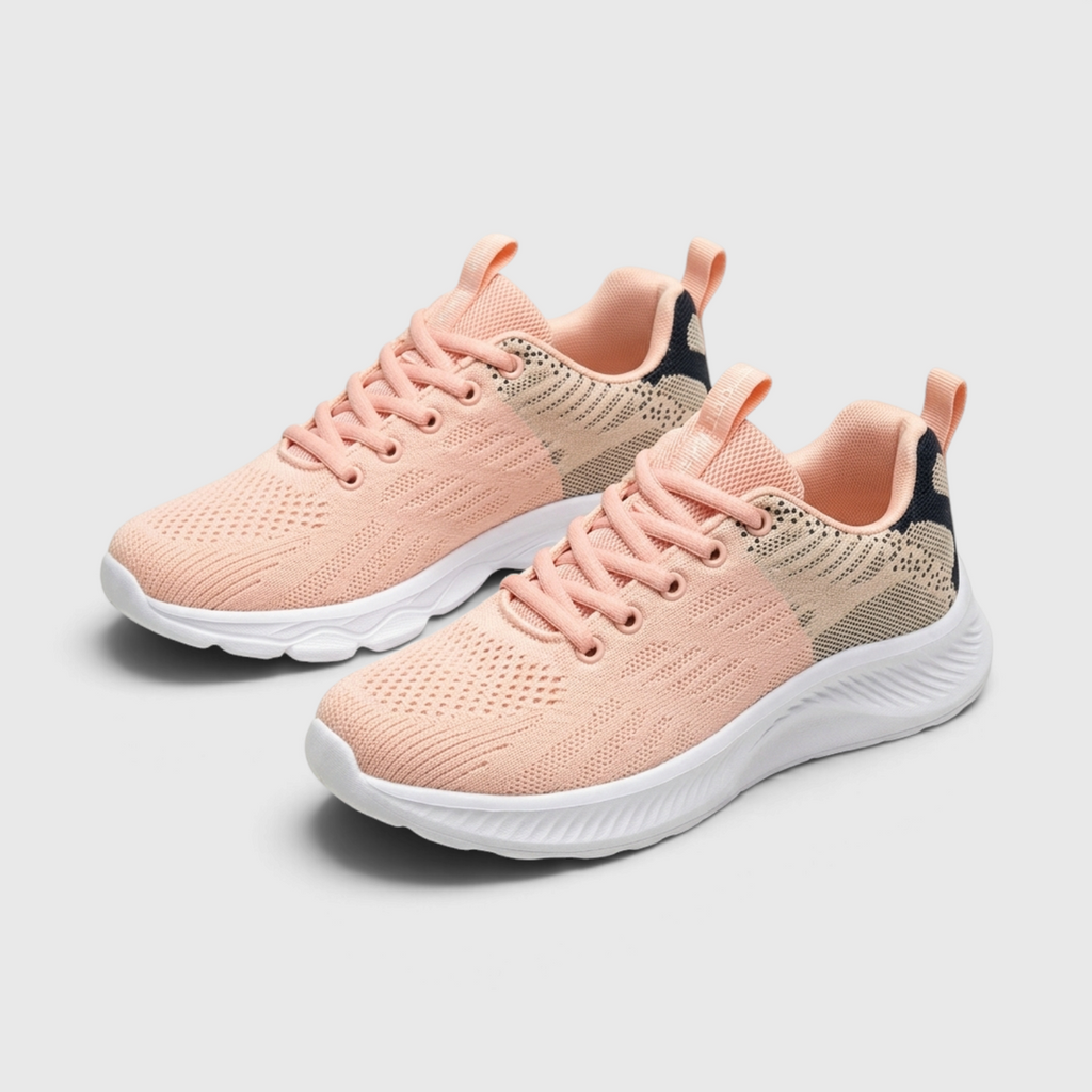 Baskets Légères en Maille Respirante pour Femme – Confort Actif & Amorti Soulageant
