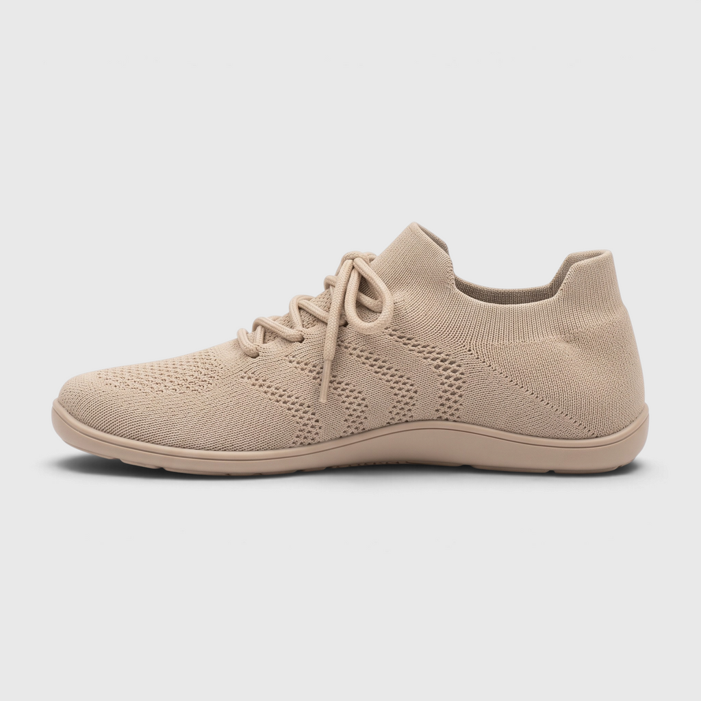 Baskets barefoot femme en maille respirante à bout large – Chaussures de marche pieds nus légères, souples et confortables à semelle zéro drop