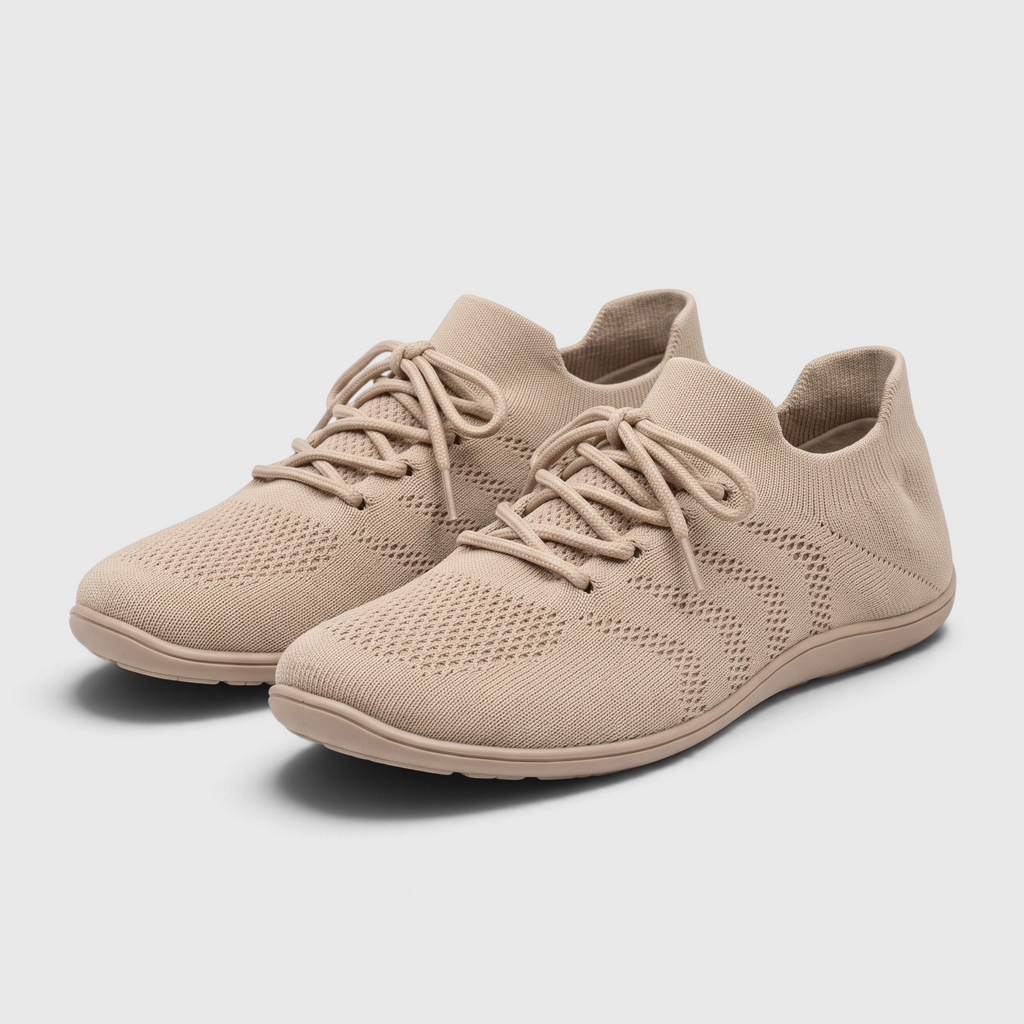 Baskets barefoot femme en maille respirante à bout large – Chaussures de marche pieds nus légères, souples et confortables à semelle zéro drop