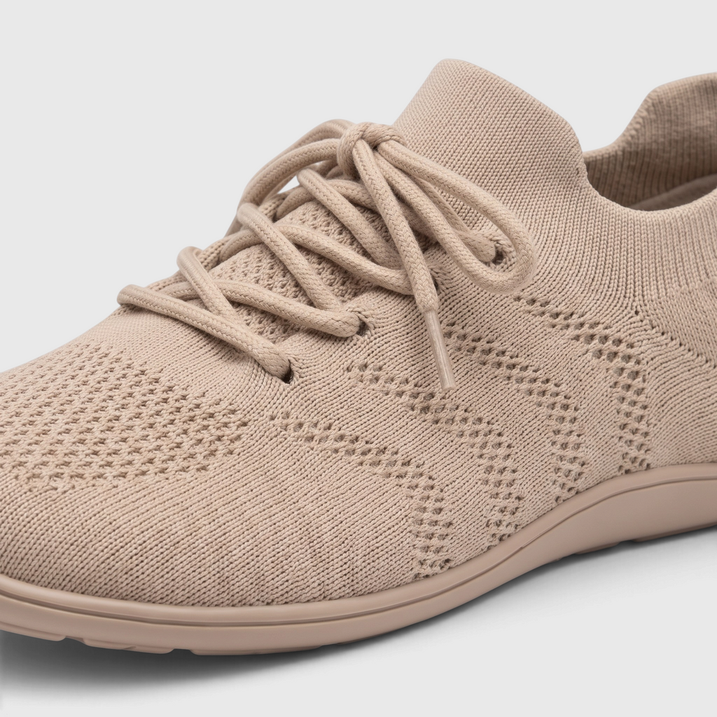 Baskets barefoot femme en maille respirante à bout large – Chaussures de marche pieds nus légères, souples et confortables à semelle zéro drop