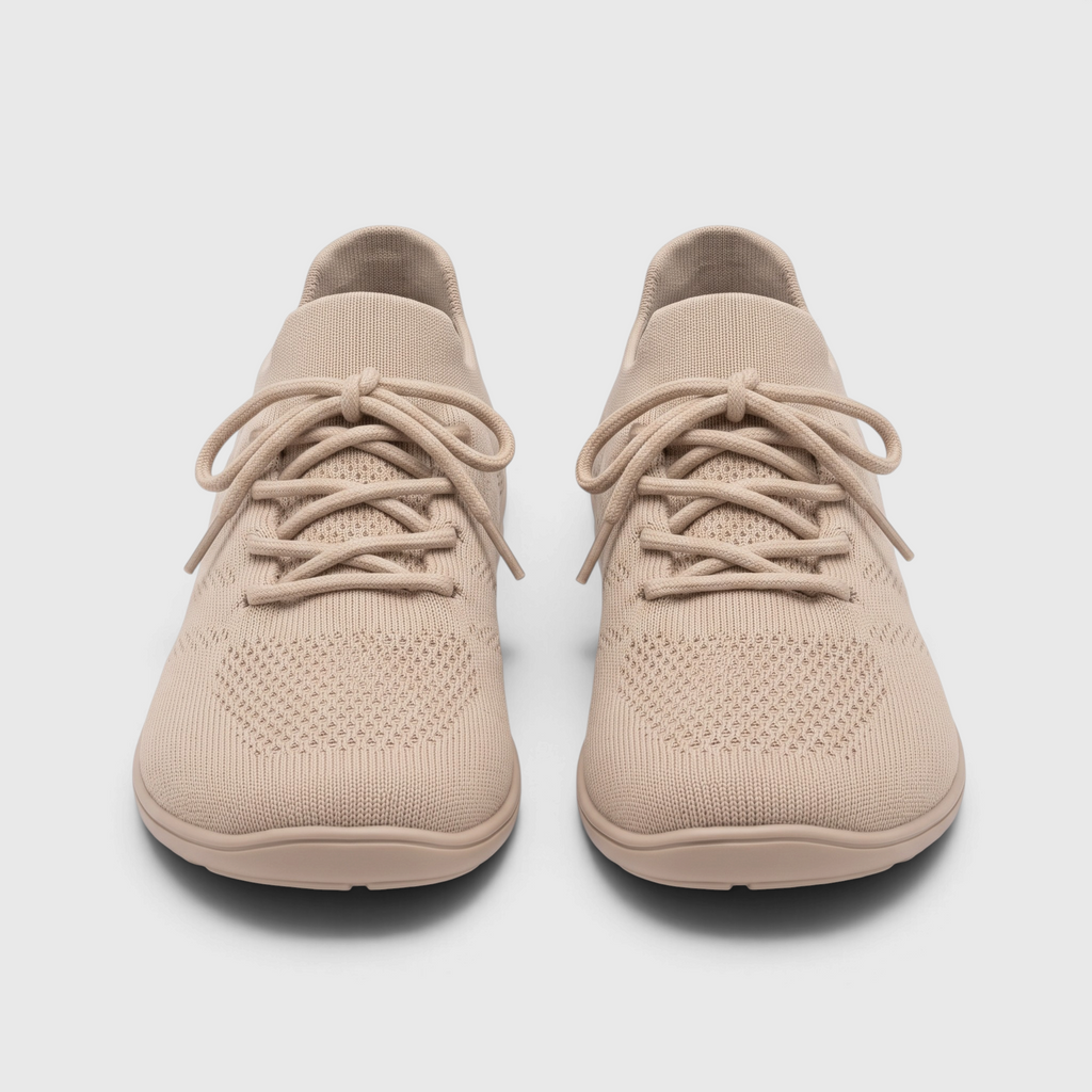 Baskets barefoot femme en maille respirante à bout large – Chaussures de marche pieds nus légères, souples et confortables à semelle zéro drop