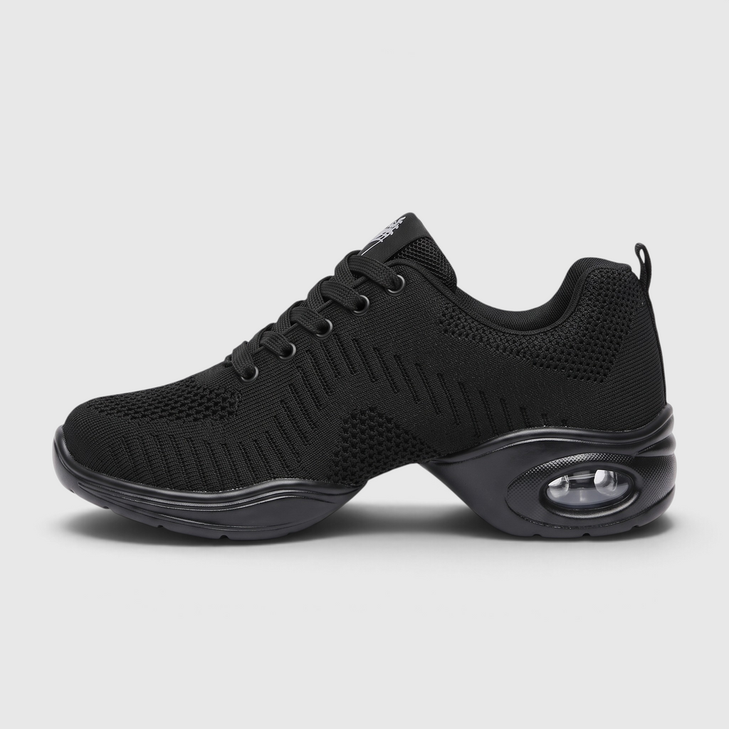 Baskets de danse femme en maille respirante à coussin d'air – Chaussures légères et souples à semelle scindée pour jazz, hip-hop, fitness et aérobic