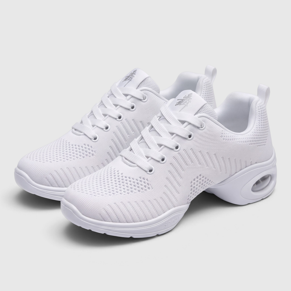 Baskets de danse femme en maille respirante à coussin d'air – Chaussures légères et souples à semelle scindée pour jazz, hip-hop, fitness et aérobic