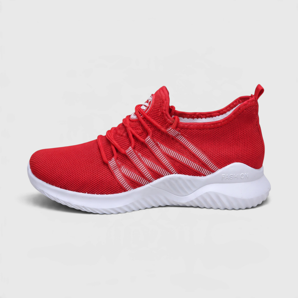 Baskets de marche en maille respirante pour femme – Sneakers légères à lacets, ultra confortables et amortissantes pour le quotidien et les voyages