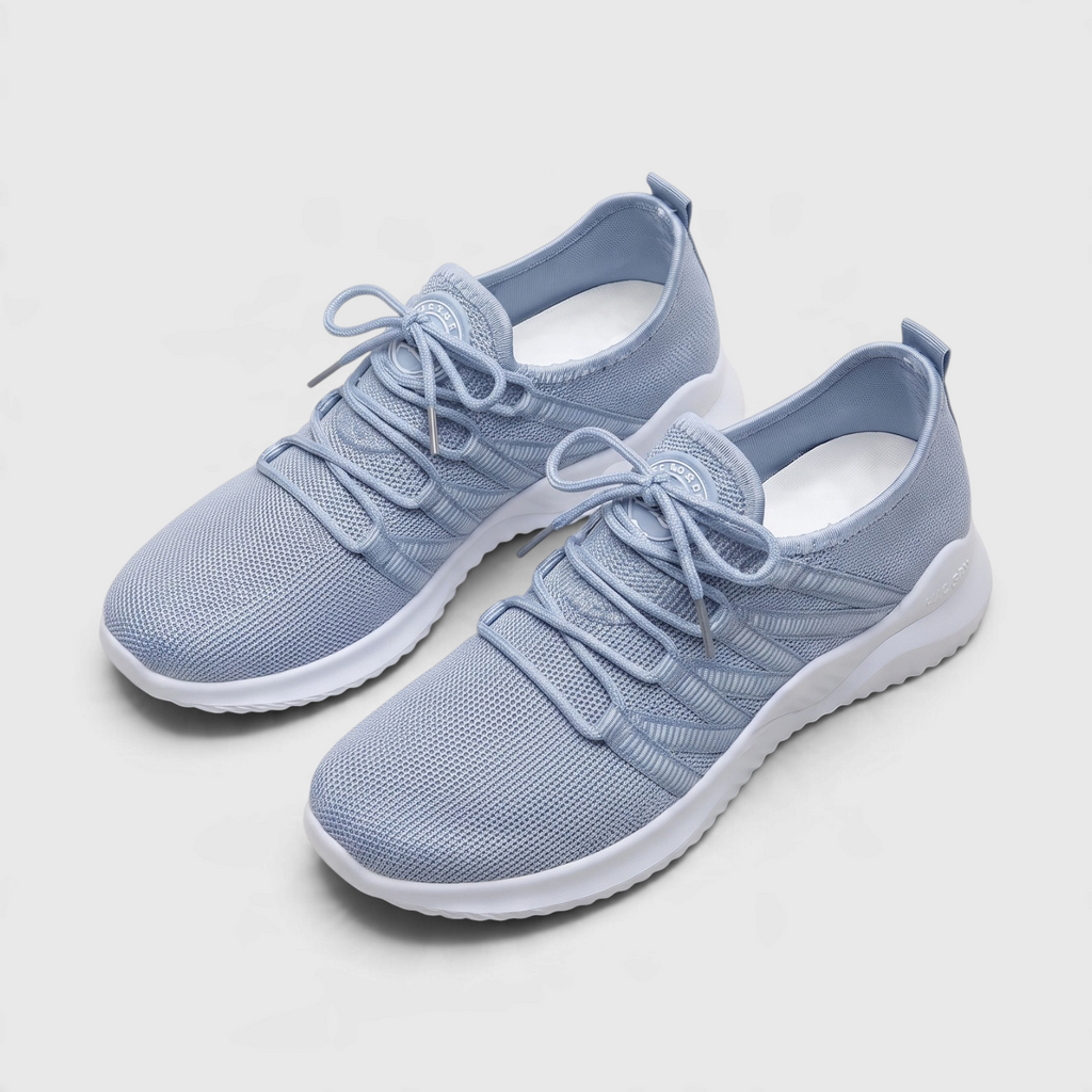 Baskets de marche en maille respirante pour femme – Sneakers légères à lacets, ultra confortables et amortissantes pour le quotidien et les voyages