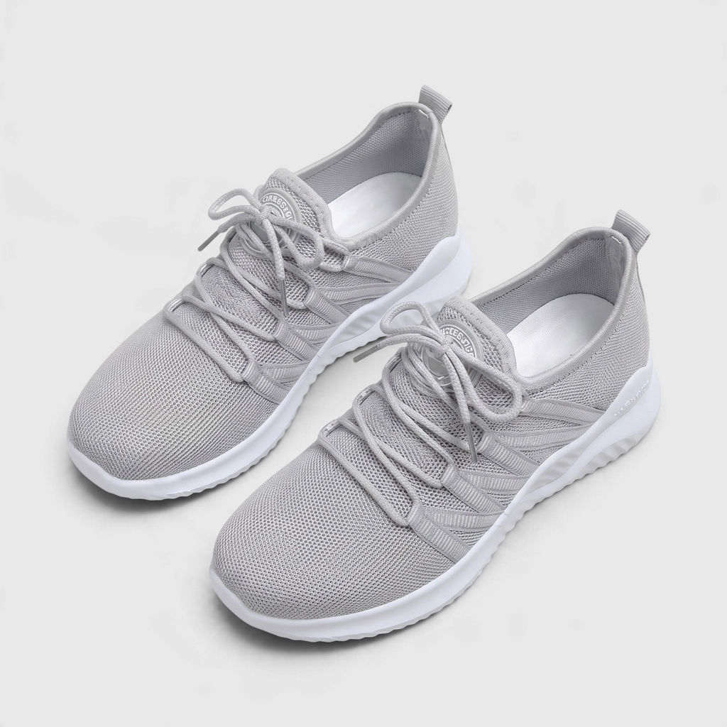 Baskets de marche en maille respirante pour femme – Sneakers légères à lacets, ultra confortables et amortissantes pour le quotidien et les voyages