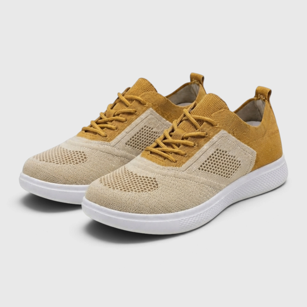 Baskets de marche en maille respirante pour femme – Sneakers bicolores légères, souples et confortables pour le quotidien et les voyages