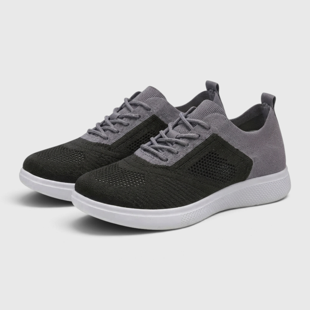 Baskets de marche en maille respirante pour femme – Sneakers bicolores légères, souples et confortables pour le quotidien et les voyages