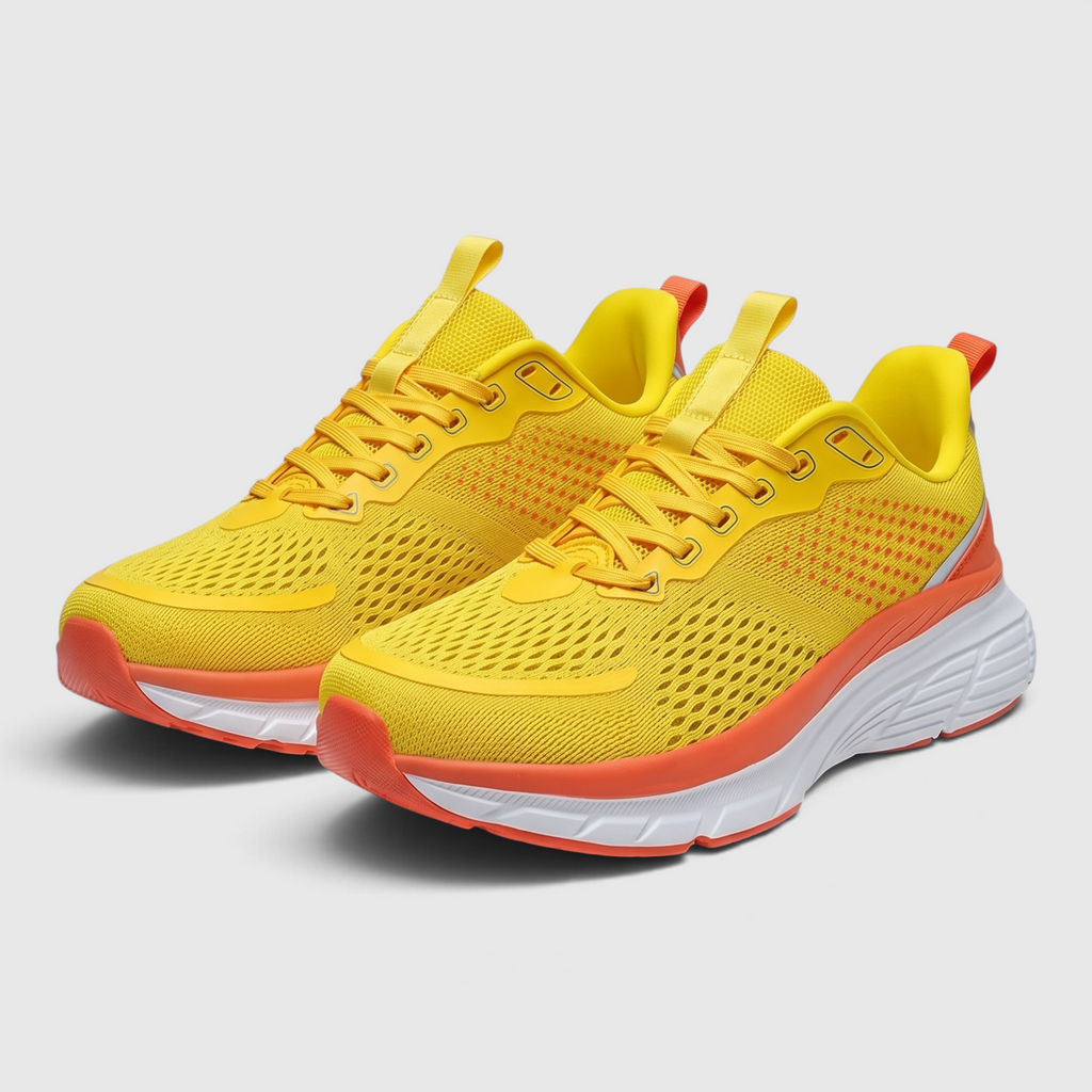 Baskets de course légères pour femme, en maille respirante – Chaussures de marche sportives dotées de semelles épaisses et amortissantes, idéales pour le fitness, les voyages et un usage quotidien