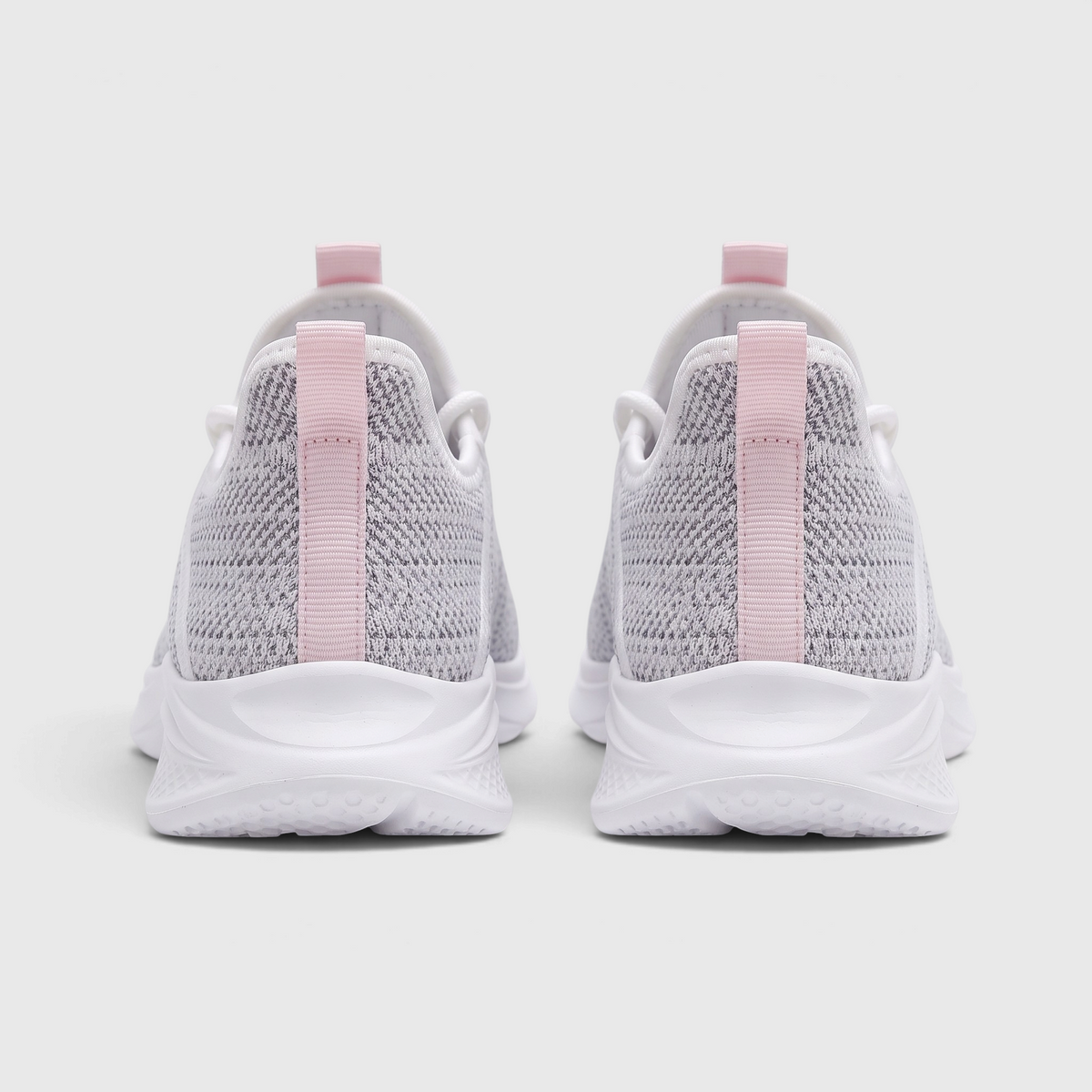 Baskets femme légères en maille chaussette à lacets élastiques – Chaussures de marche et running souples à semelle amortissante