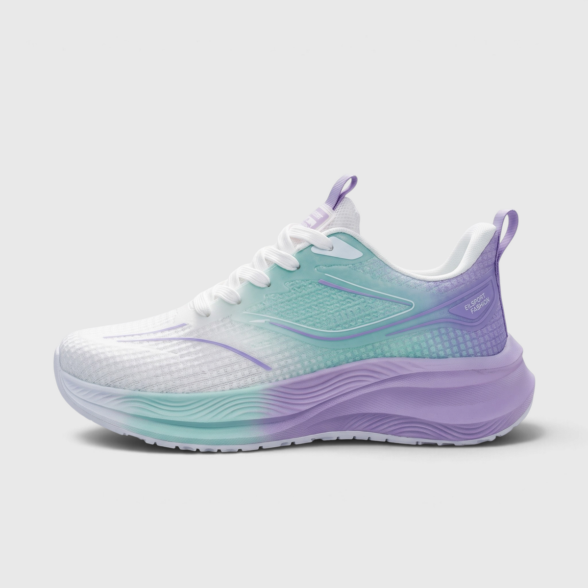 Baskets femme racing en mesh respirant dégradé – Chaussures de sport légères à semelle amortissante