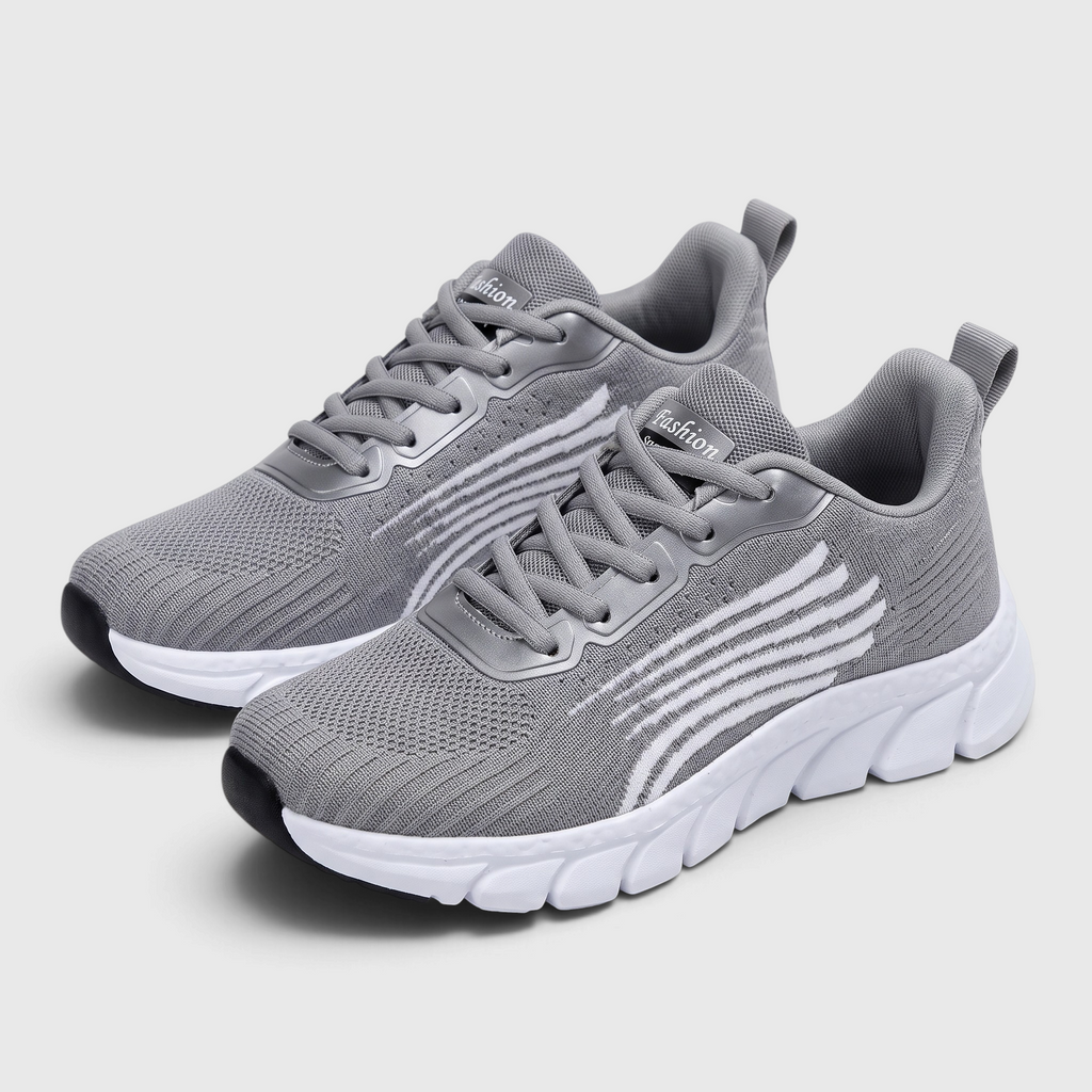 Baskets femme running légères en maille respirante – Chaussures de sport et marche à semelle crantée amortissante