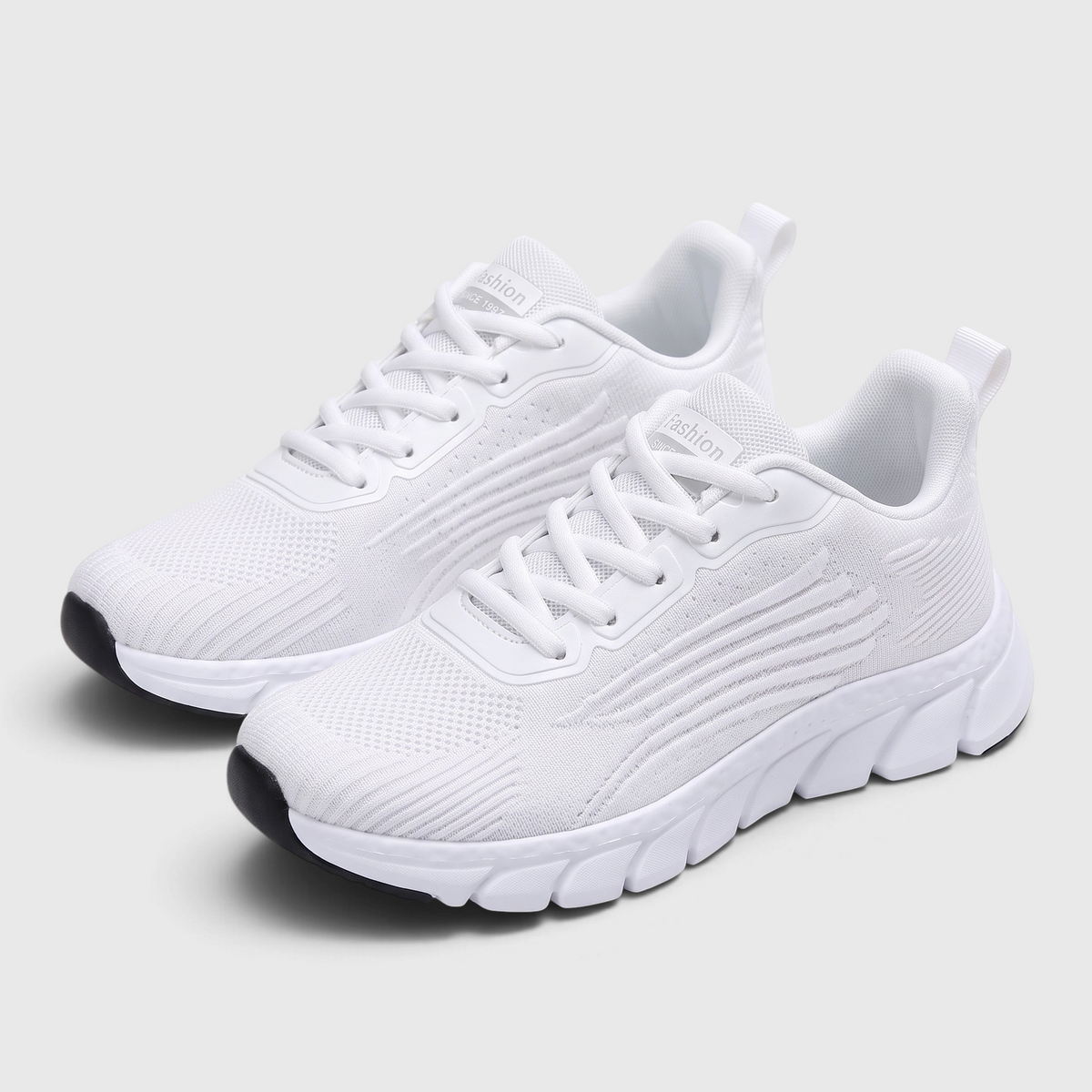 Baskets femme running légères en maille respirante – Chaussures de sport et marche à semelle crantée amortissante