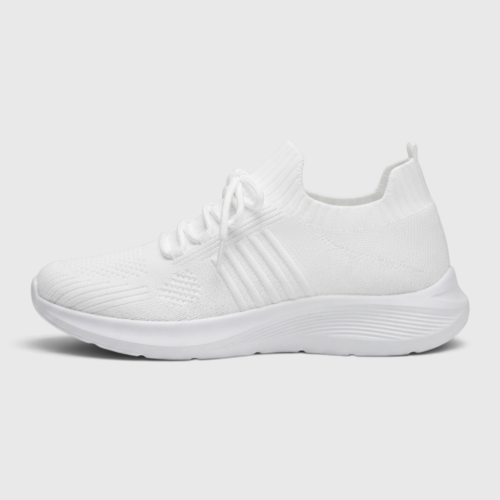 Baskets légères en maille tricotée respirante pour femme – Chaussures de marche et course confortables, souples et amortissantes