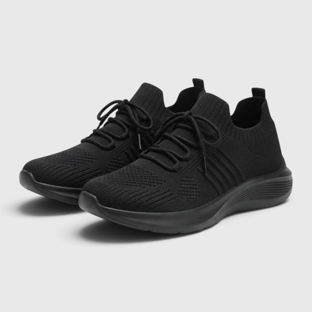 Baskets légères en maille tricotée respirante pour femme – Chaussures de marche et course confortables, souples et amortissantes