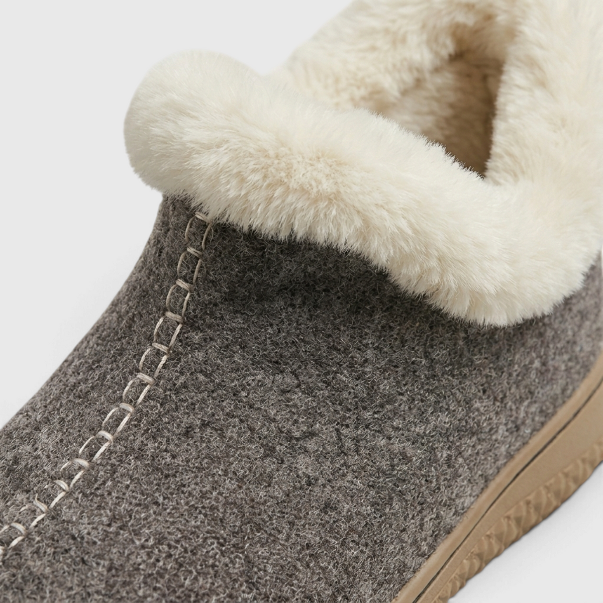 Bottines d'Hiver Fourrées en Feutre de Laine pour Femme – Chaussons Chauds Intérieur & Extérieur