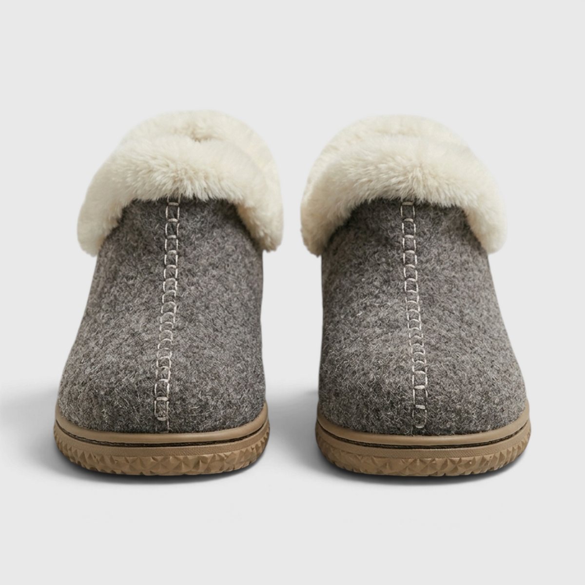 Bottines d'Hiver Fourrées en Feutre de Laine pour Femme – Chaussons Chauds Intérieur & Extérieur
