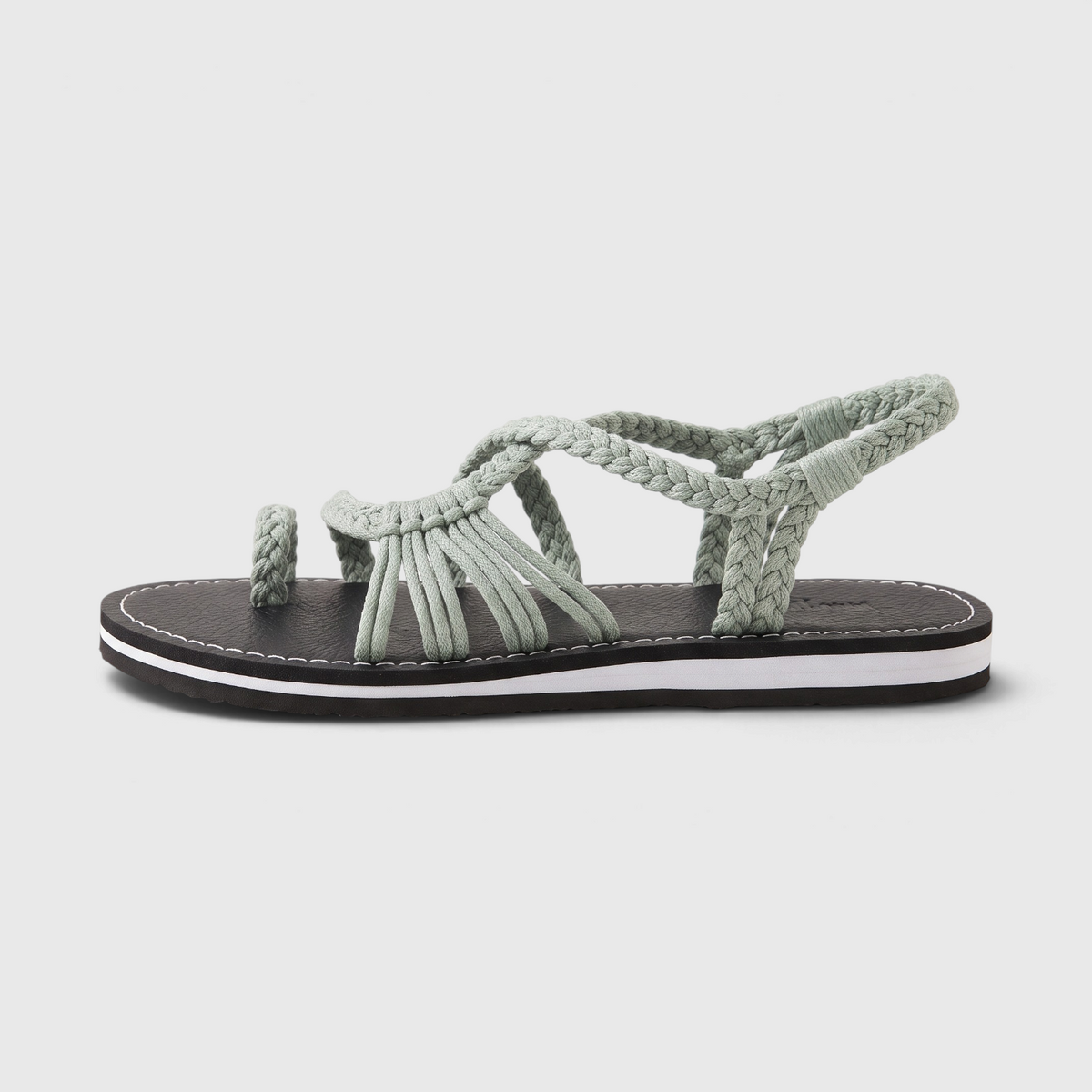 Sandales Plates Tressées Bohème pour Femme – Nu-Pieds d'Été Confortables & Respirants