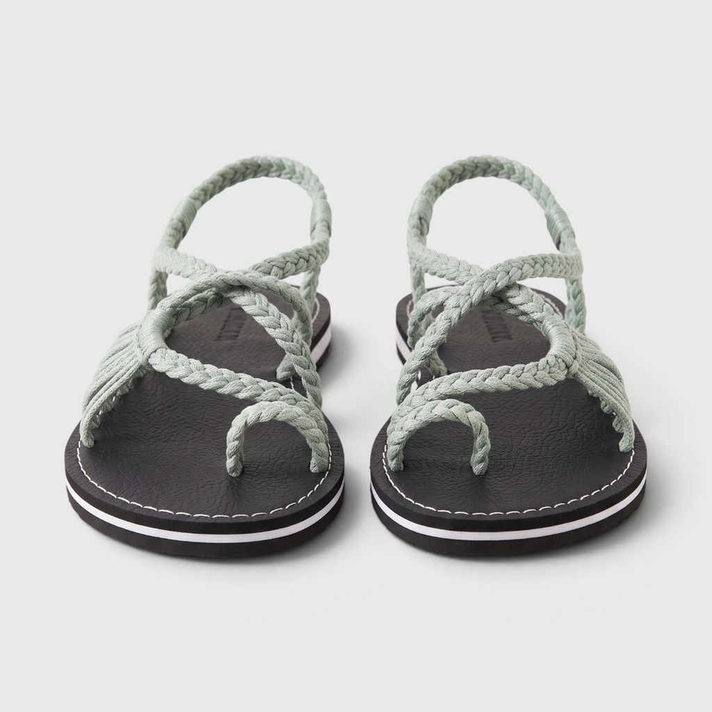 Sandales Plates Tressées Bohème pour Femme – Nu-Pieds d'Été Confortables & Respirants