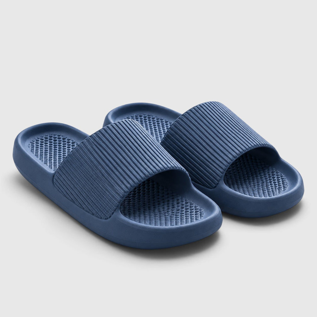 Mules pour femme en EVA à semelle plateforme épaisse – Chaussons antidérapants à semelle souple pour l'intérieur et la salle de bain