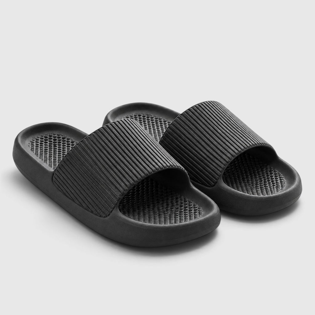 Mules pour femme en EVA à semelle plateforme épaisse – Chaussons antidérapants à semelle souple pour l'intérieur et la salle de bain