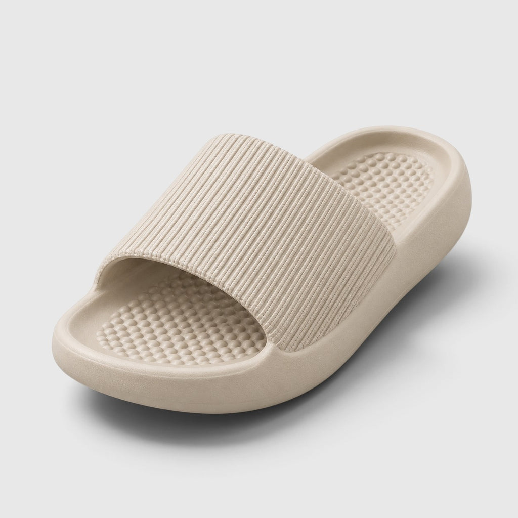 Mules pour femme en EVA à semelle plateforme épaisse – Chaussons antidérapants à semelle souple pour l'intérieur et la salle de bain