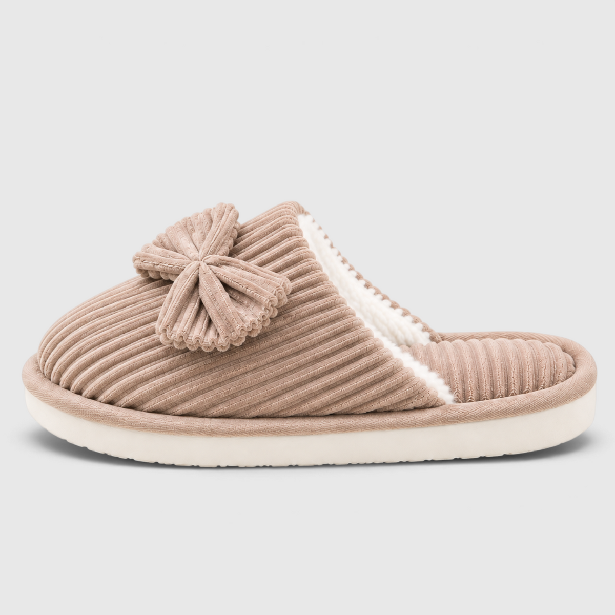 Chaussons Femme à Nœud – Pantoufles Chaudes, Douces et Légères pour l’Intérieur