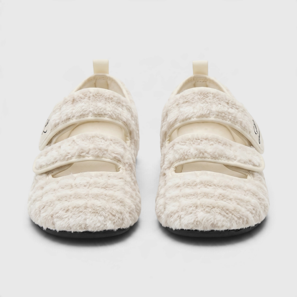 Chaussons Larges Toutes Saisons à Double Bride & Semelle Souple Antidérapante – Confort Pieds Sensibles