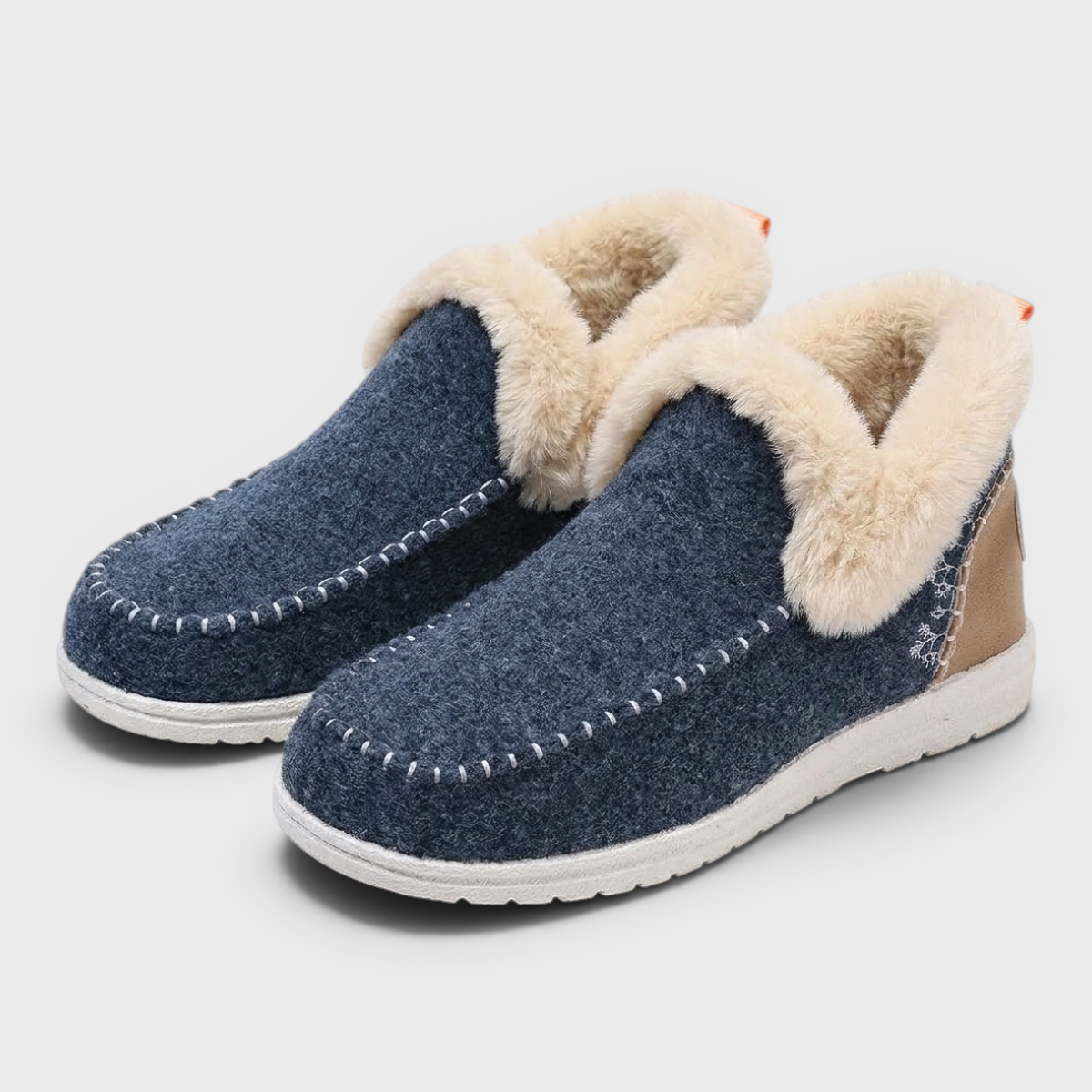 Chaussons Mocassins Fourrés Grand Confort pour Femme — Chaleur Douillette & Semelle Antidérapante