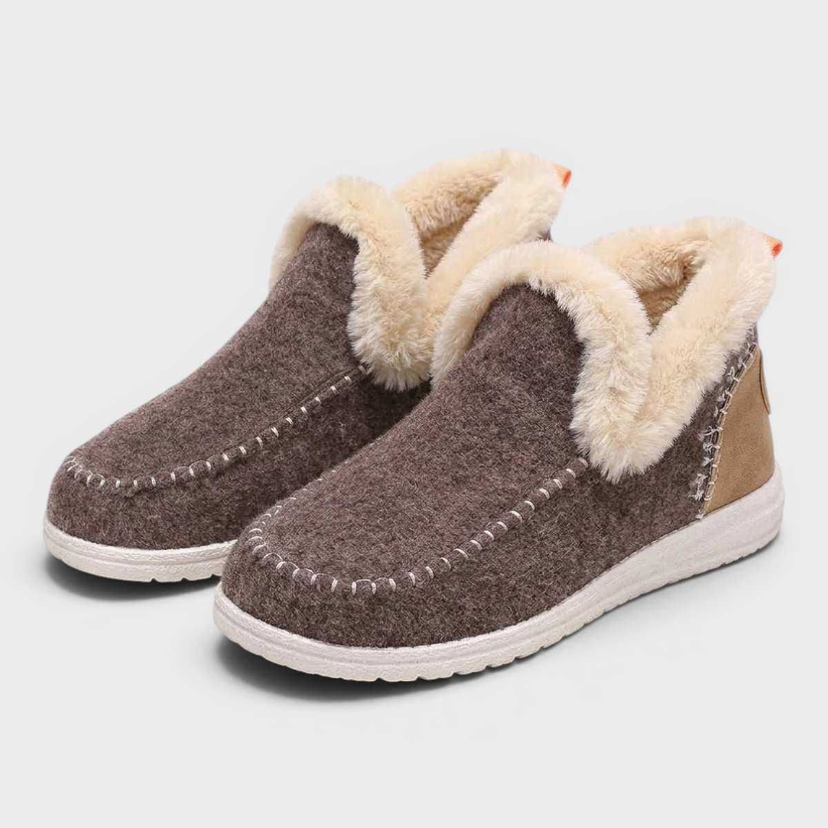 Chaussons Mocassins Fourrés Grand Confort pour Femme — Chaleur Douillette & Semelle Antidérapante
