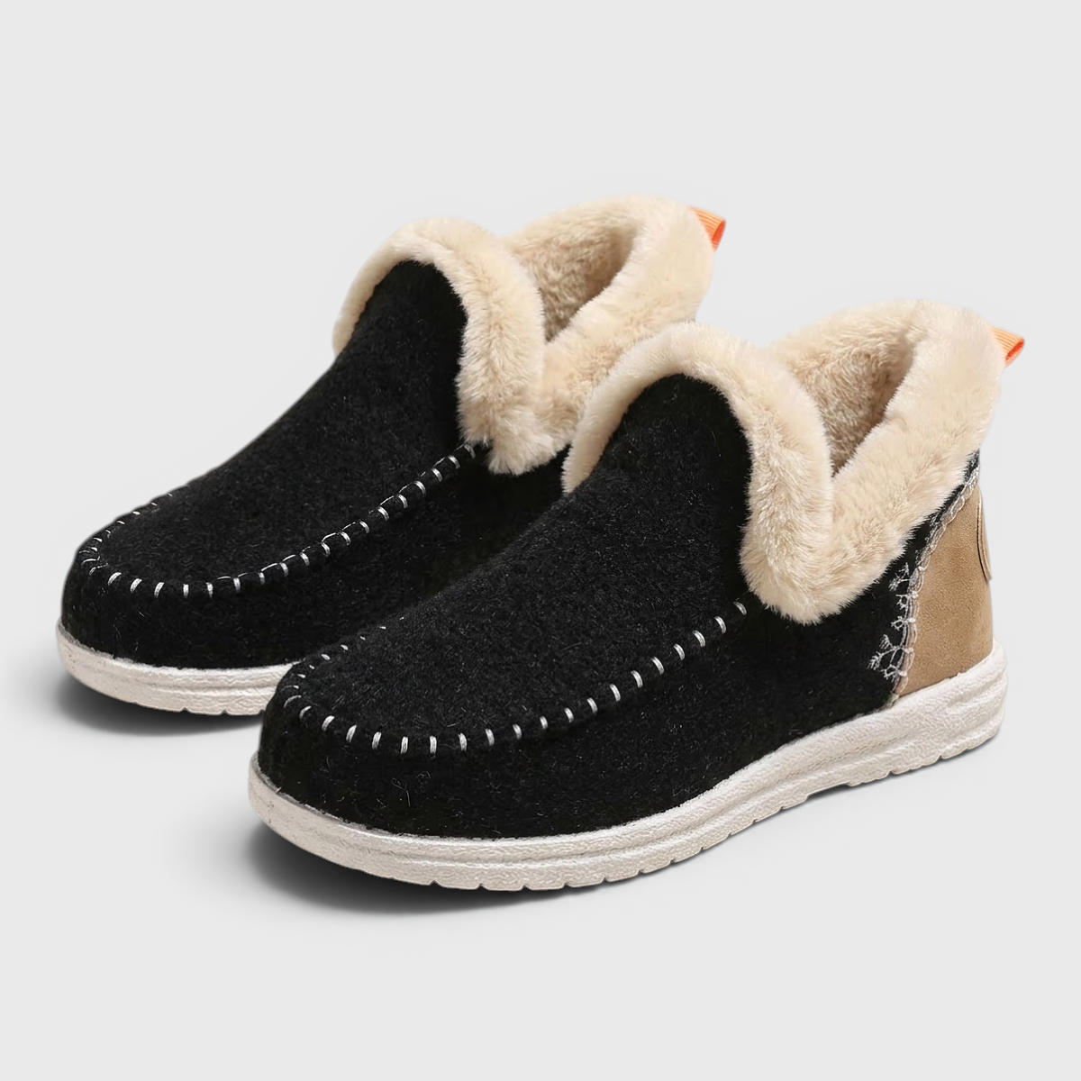 Chaussons Mocassins Fourrés Grand Confort pour Femme — Chaleur Douillette & Semelle Antidérapante