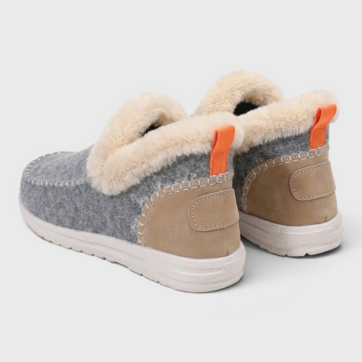 Chaussons Mocassins Fourrés Grand Confort pour Femme — Chaleur Douillette & Semelle Antidérapante