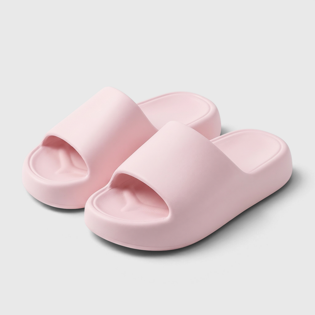 Cloud Slides – Femme en mousse EVA à semelle épaisse, ultra moelleuses, antidérapantes et silencieuses