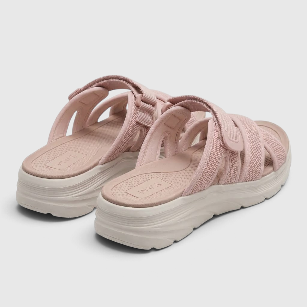 Mules femme sportives en mesh respirant à bride scratch réglable – Sandales d'été légères, confortables et amortissantes pour marche, voyage et plage