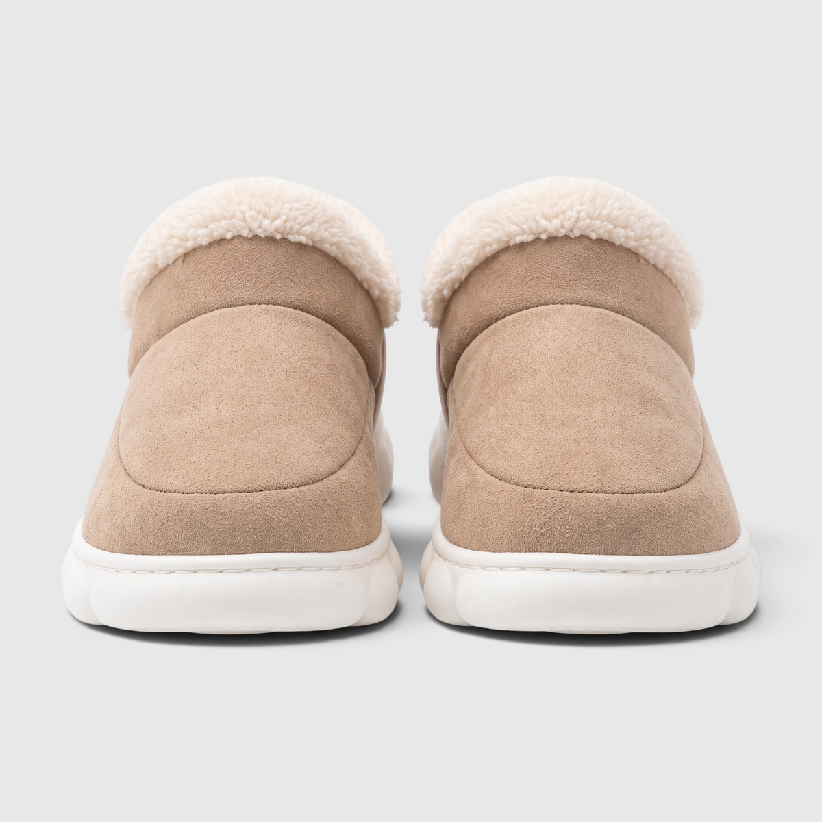 Pantoufles Fourrées Femme & Homme – Chaussons Chauds d’Hiver à Semelle Souple