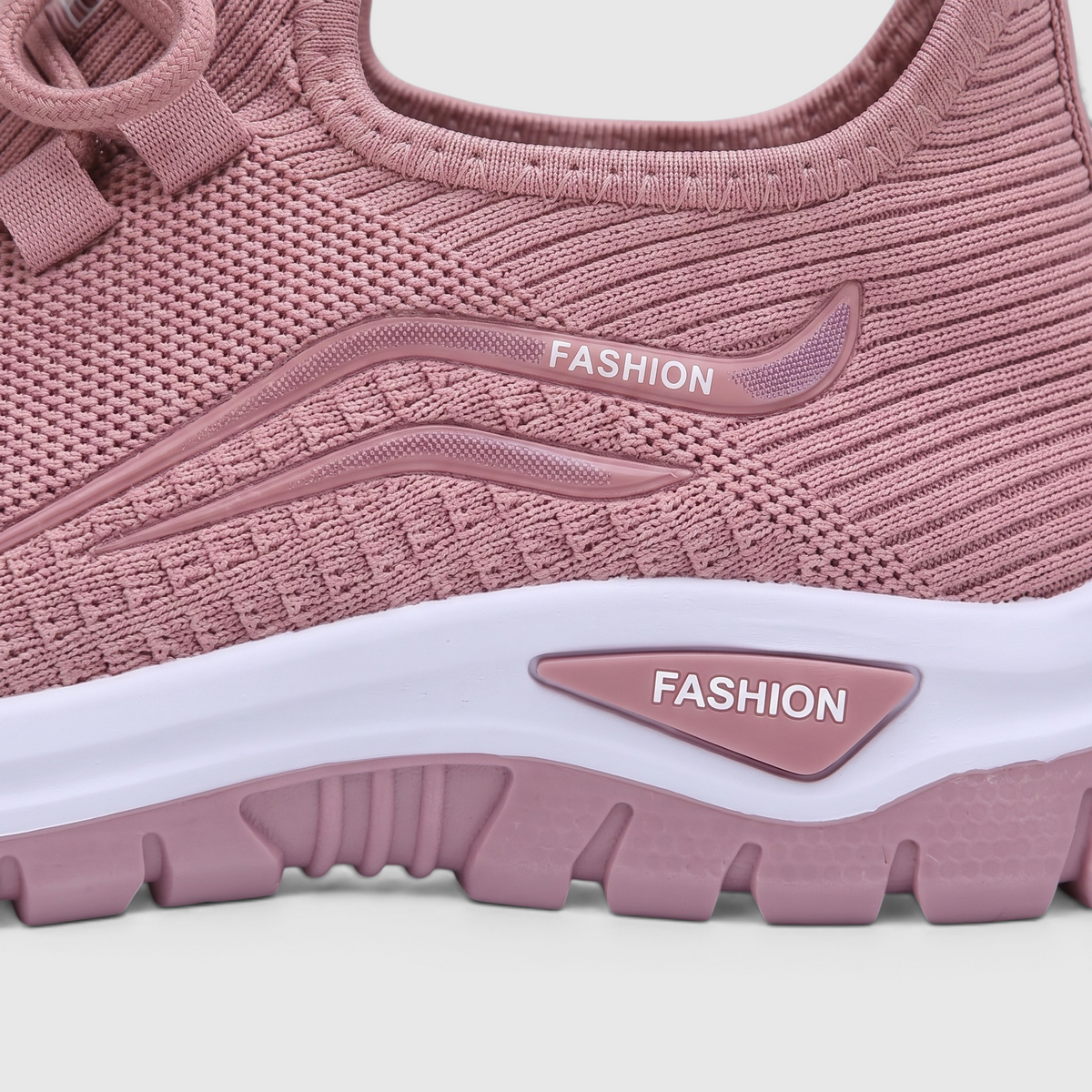 Baskets femme en maille tricotée respirante – Chaussures de marche douces, légères et confortables