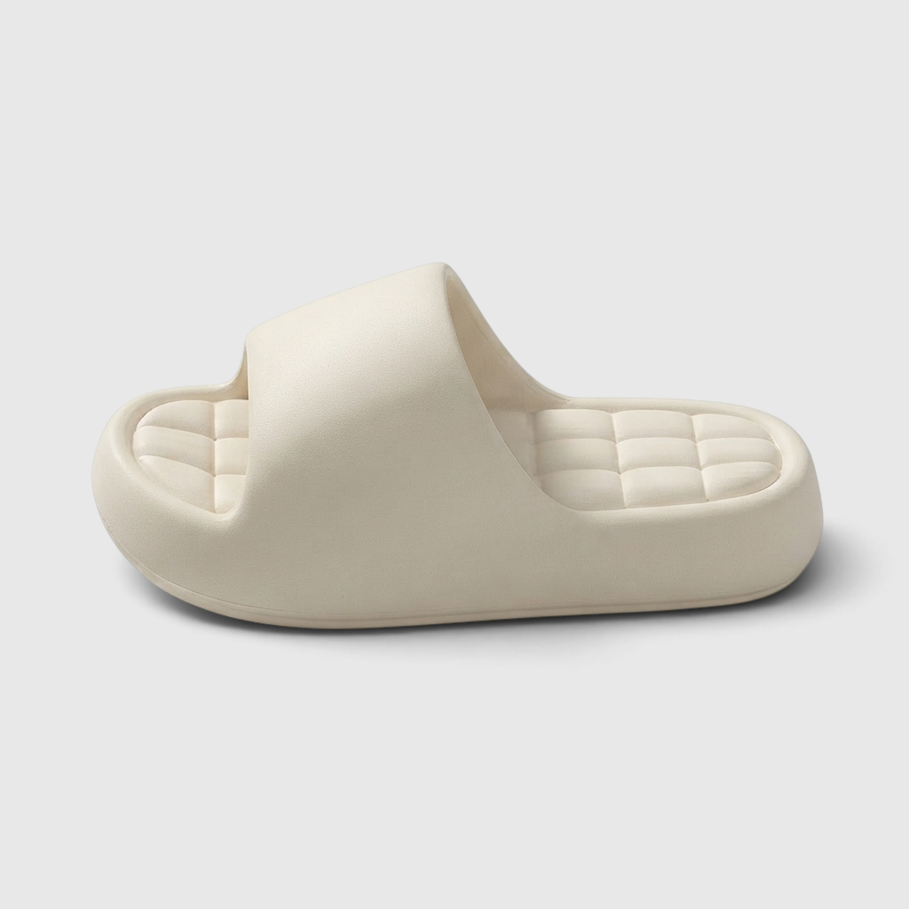 Claquettes unisexes à semelle épaisse et assise matelassée – Mules de bain plateforme confort nuage ultra légères