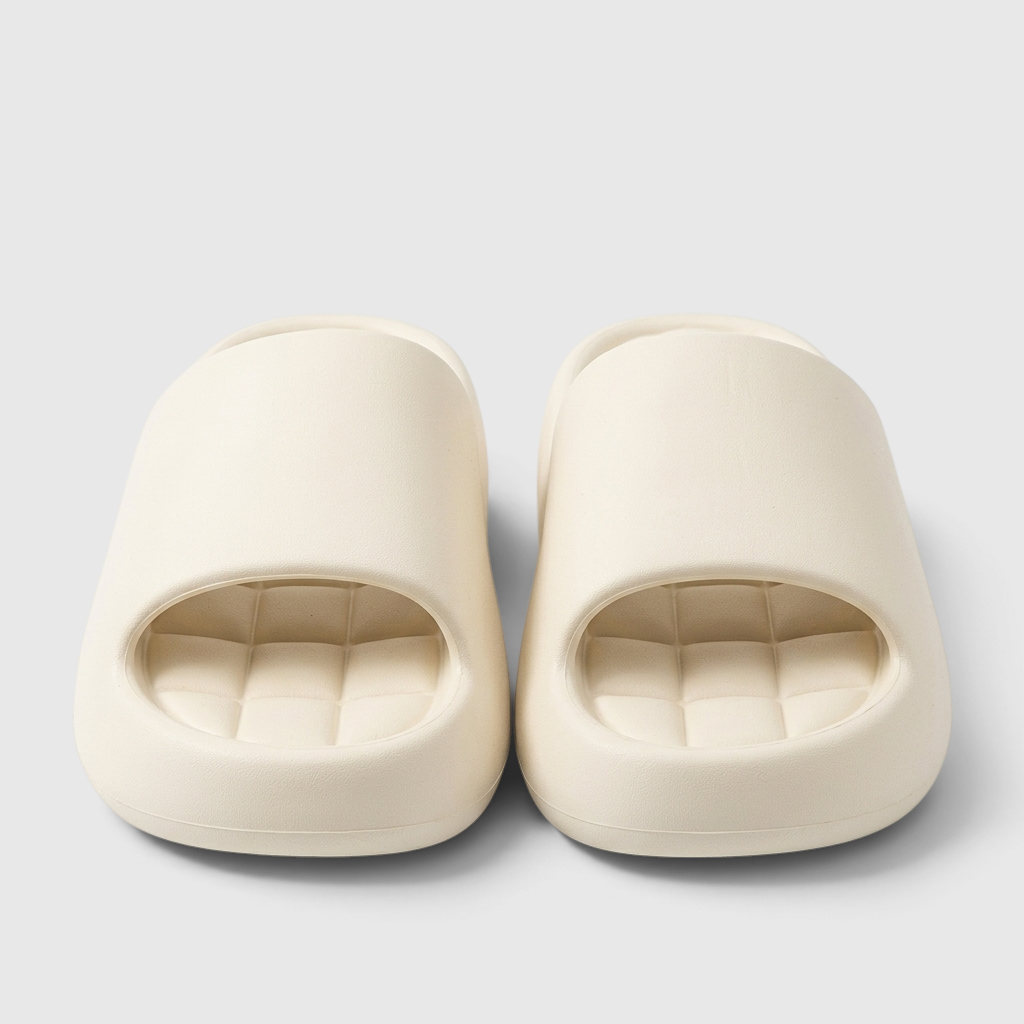 Claquettes unisexes à semelle épaisse et assise matelassée – Mules de bain plateforme confort nuage ultra légères