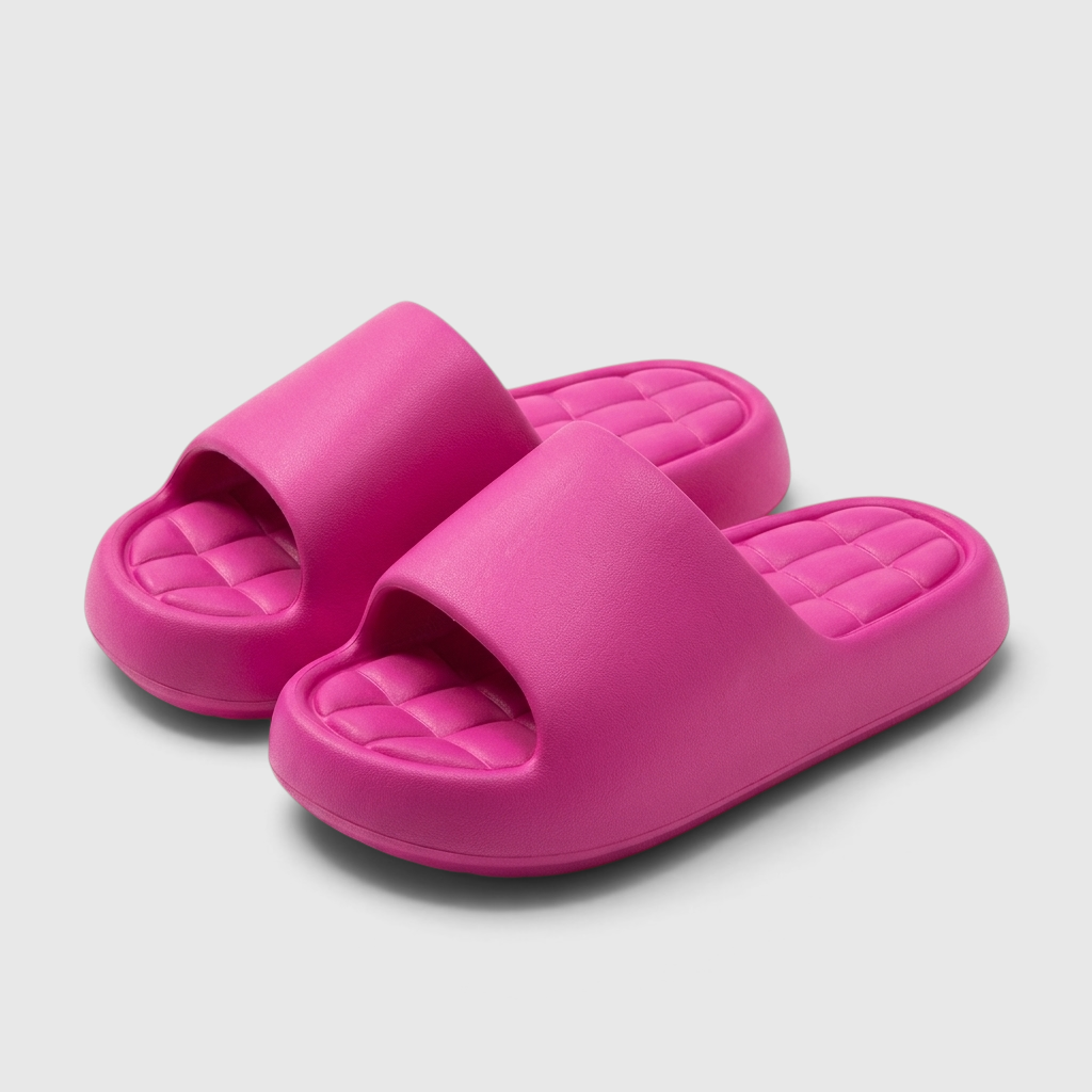 Claquettes unisexes à semelle épaisse et assise matelassée – Mules de bain plateforme confort nuage ultra légères