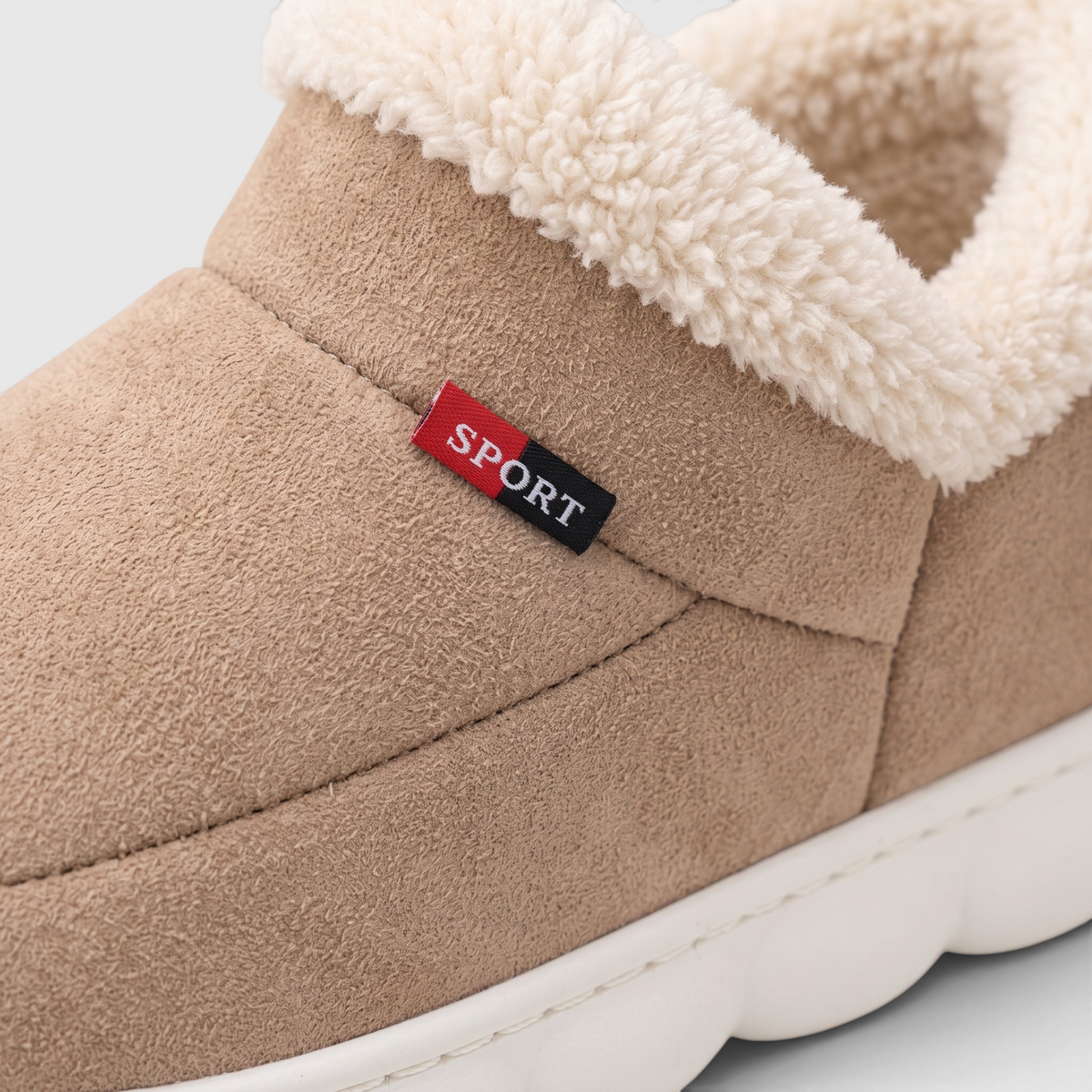 Pantoufles Fourrées Femme & Homme – Chaussons Chauds d’Hiver à Semelle Souple