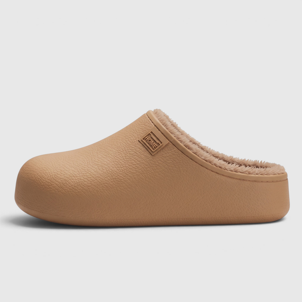 Sabots femme et homme imperméables en EVA doublés polaire – Mules d'hiver chaudes, douces et confortables à semelle épaisse