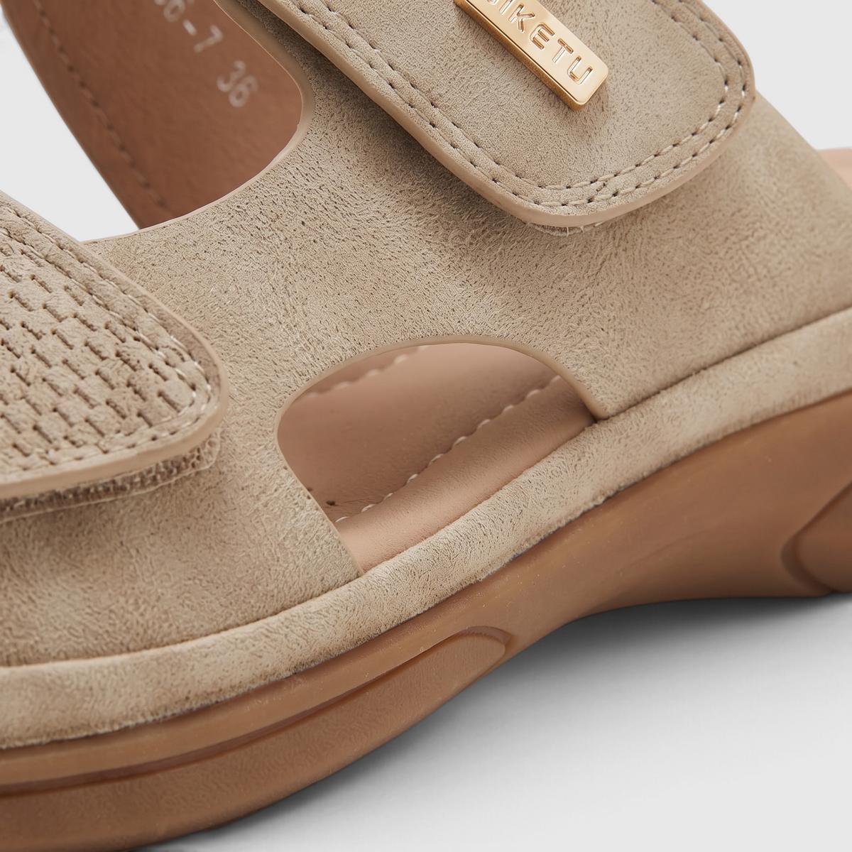 Mules femme ergonomiques à soutien de voûte plantaire – Sandales confortables à double bride scratch réglable, semelle épaisse amortissante pour marche et maison