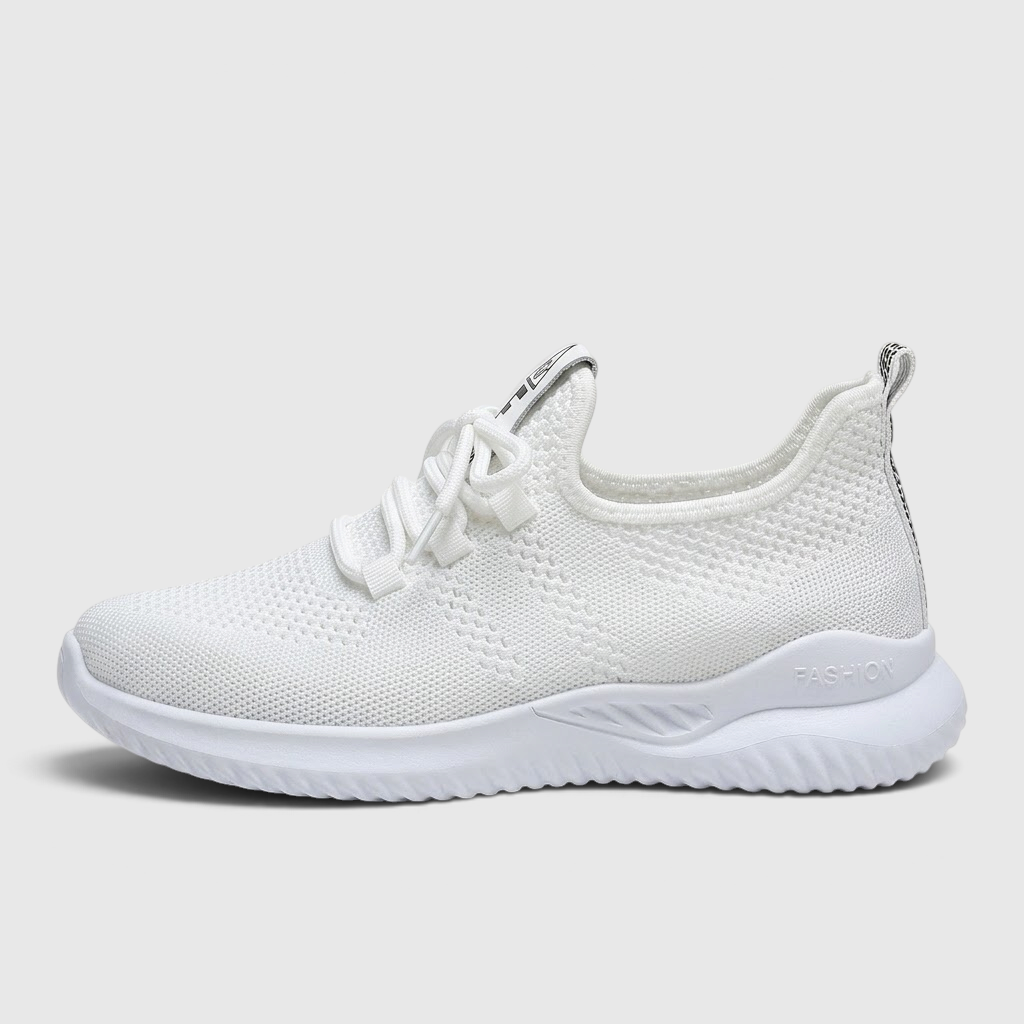 Baskets de Marche Légères en Maille Flyknit pour Femme — Amorti Aérien, Souplesse & Confort Quotidien