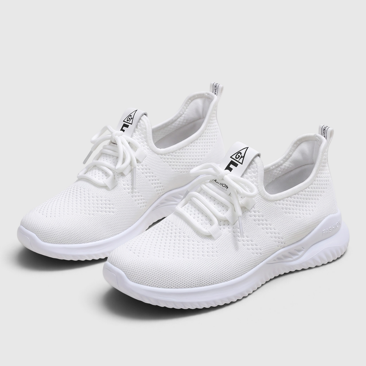 Baskets de Marche Légères en Maille Flyknit pour Femme — Amorti Aérien, Souplesse & Confort Quotidien