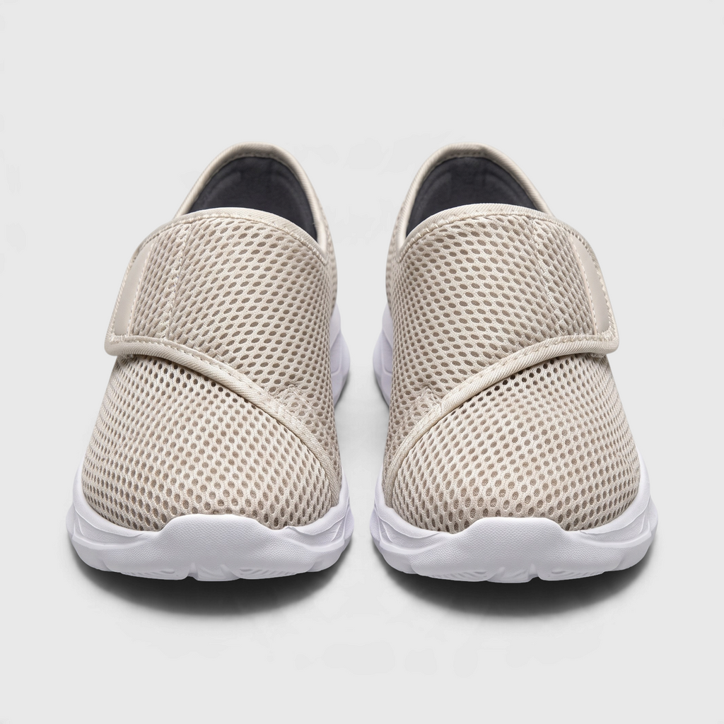 Mocassins Plats Slip-On en Maille Tricotée — Plateau Côtelé Élégant & Semelle Souple Antidérapante