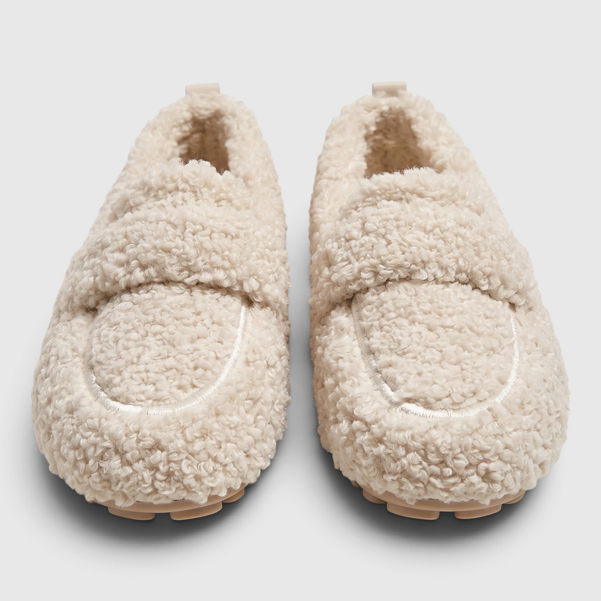 Mocassins Slip-on en Matière Bouclette Teddy pour Femme — Grand Confort, Chaleur Douillette & Semelle Souple