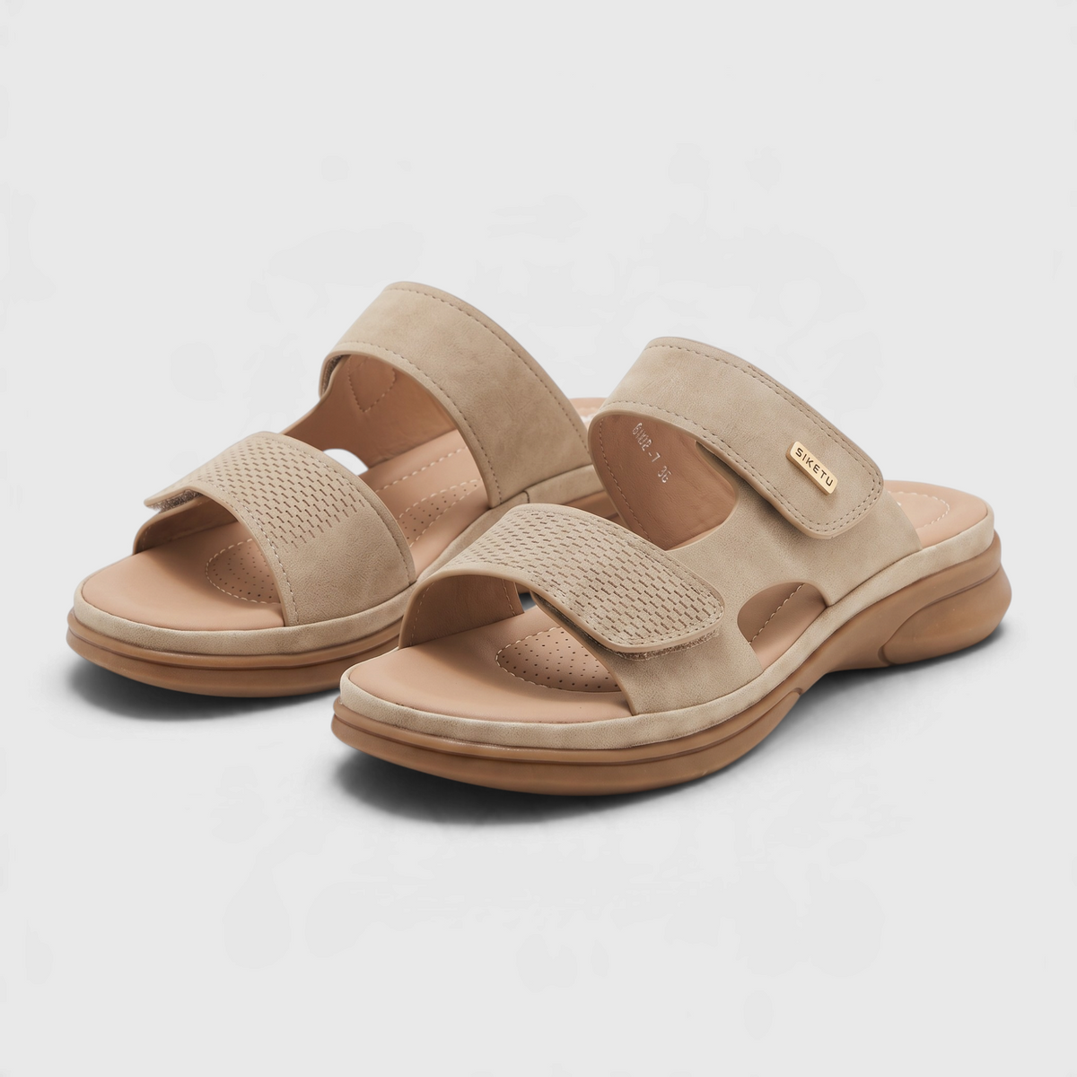 Mules Sandales Confort avec Soutien Plantaire Anatomique & Double Scratch – Marche & Quotidien Femme
