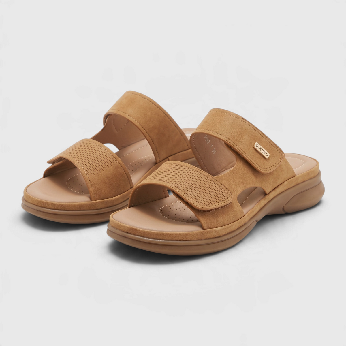 Mules Sandales Confort avec Soutien Plantaire Anatomique & Double Scratch – Marche & Quotidien Femme